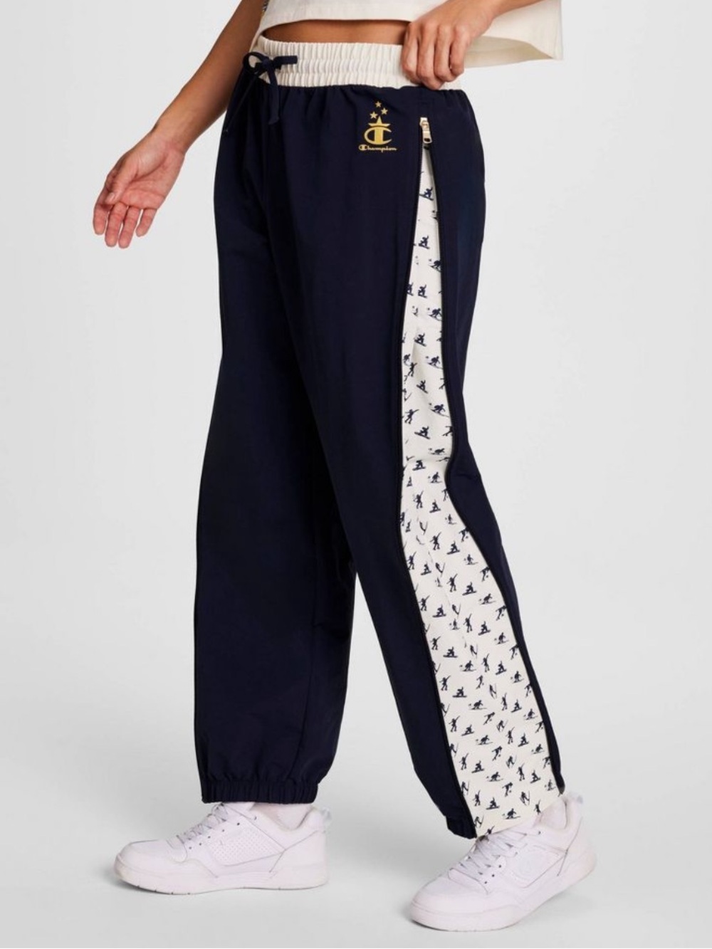 NWT Champion Women Gold Medal Side Zip Joggers Size M